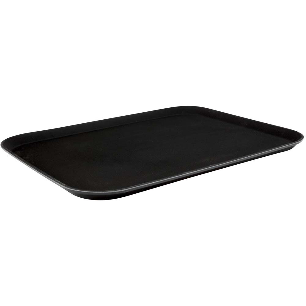 15 x 20"Rectangular Black Non Slip Tray 