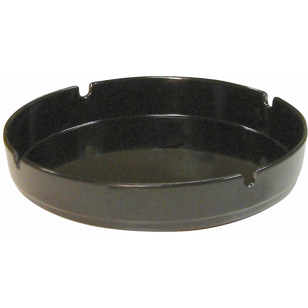 Black Melamine 7" Ashtray