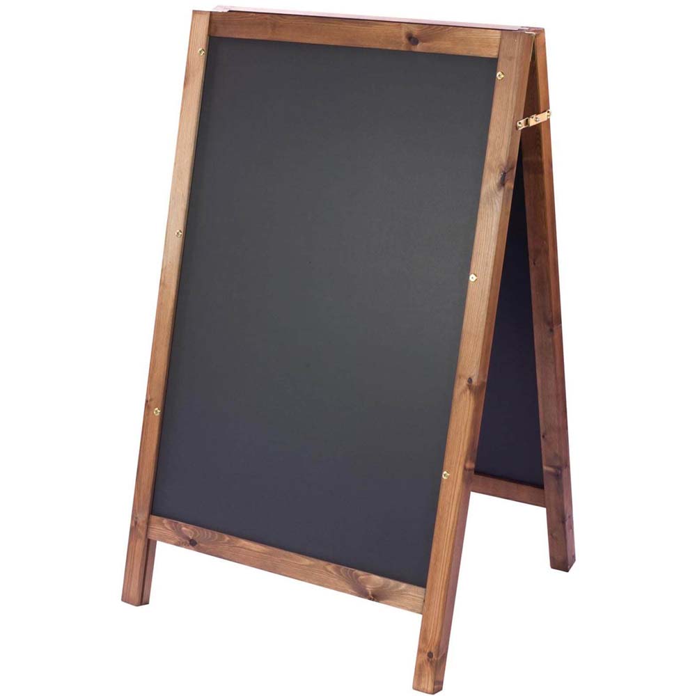 Square Framed A Board Oak Finish H800mm x W515mm