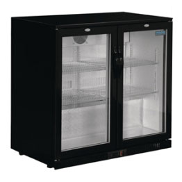 Polar Back Bar Cooler with Hinged Doors 208Ltr
