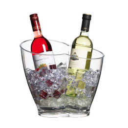 (ACPAIL1) Clear Acrylic Double Sided Drinks Pail/Cooler