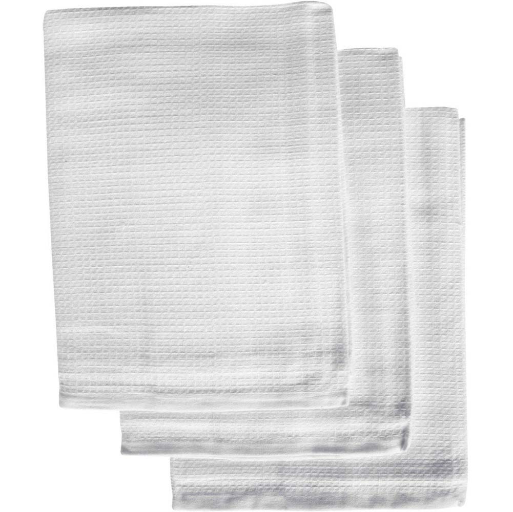 White Honeycomb Tea Towel 51x76cm 100% Cotton