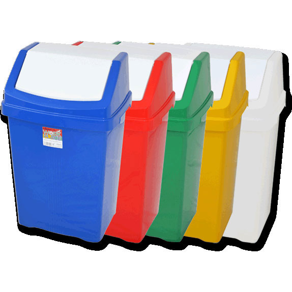 Plastic Swing Bin 66.5cm x 40cm x 30cm